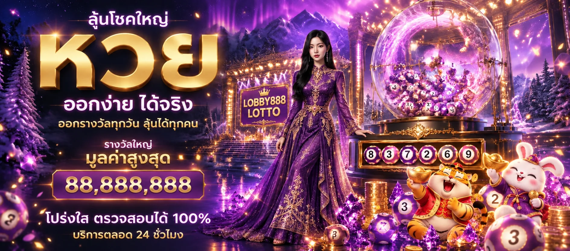 ผลหวย LOBBY888 กับเครื่องออกรางวัลและ Fortune Tiger